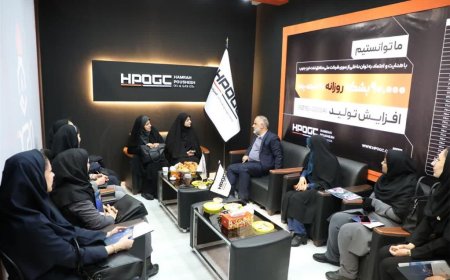 بازدید مشاور مدیرعامل شركت نفت و گاز اروندان در امور بانوان و خانواده از پانزدهمین نمایشگاه صنعت نفت خوزستان