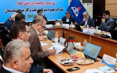 برگزاری جلسه پیش بینی بهره دهی چاه های نفت شركت نفت و گاز مسجدسلیمان