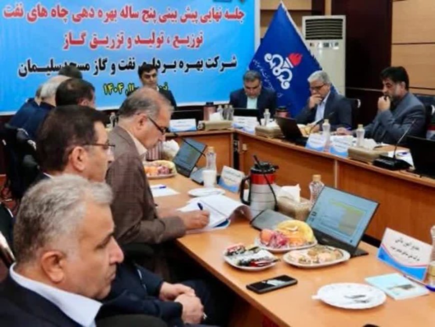 برگزاری جلسه پیش بینی بهره دهی چاه های نفت شركت نفت و گاز مسجدسلیمان